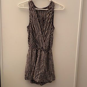 Brown Striped romper